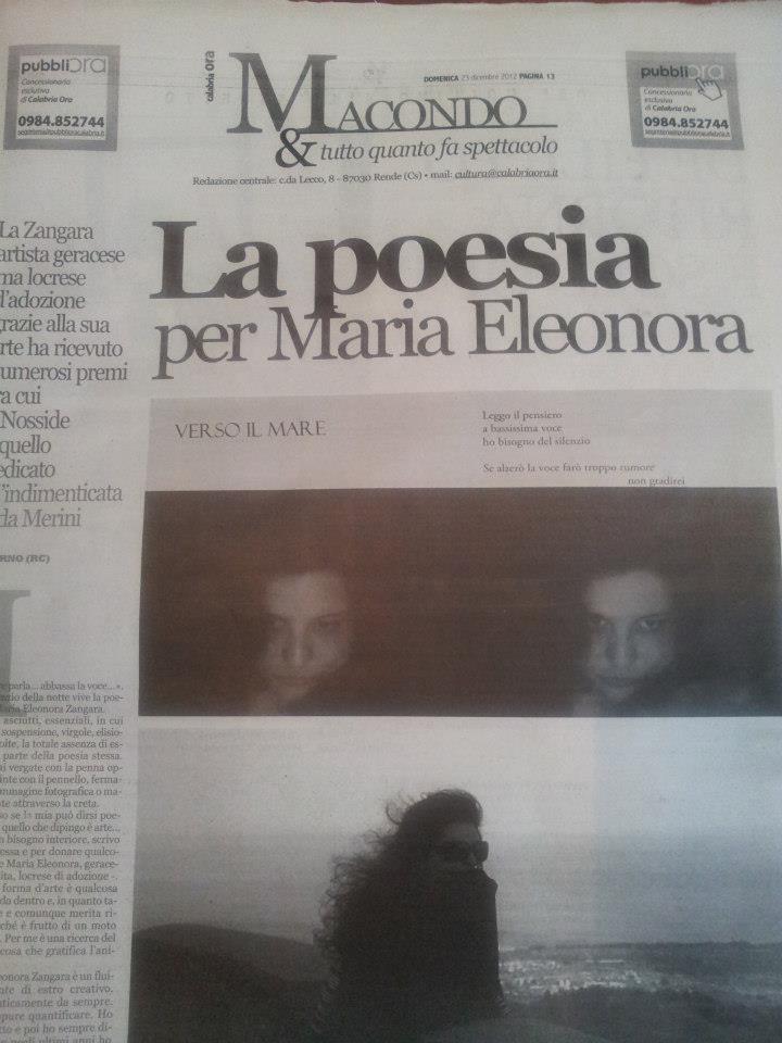 Alcuni articoli su Maria Eleonora Zangara