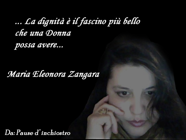 Tratto da Pause d’inchiostro Profili nella notte di Maria Eleonora Zangara editore Laruffa