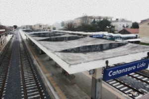 Stazione di Catanzaro Lido (foto modificata al computer di Luciana Vita)