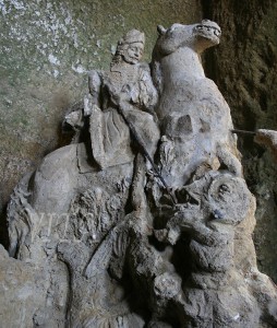 Chiesetta di Piedigrotta: Particolare "San Giorgio" - Pizzo Calabro (Foto di L. Vita)