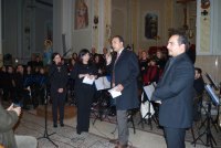Nella foto: M° Loredana  Pelle, Dott.ssa Adriana Caccamo, Dott. Domenico Giannetta , M° Saverio Varcalli