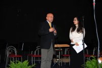 Presentazione: Luigi Abruzzo, segretario artistico dell'Orchestra "La Grecìa" e Loredana Pelle, direttore artistico dell'Accademia Senocrito
