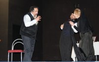 Attori, da Sinistra: Bruno Siciliano, Daniele Angiola, Maria Guarini 