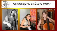 Violino: Alessi Stefania
Violoncello: Arena Maria Chiara
Pianoforte: Sansalone Letizia
PROGRAMMA
Ludwig van Beethoven (1770 - 1827)
Trio per archi e pianoforte n. 1 in mi bemolle maggiore, op. 1 n. 1
Allegro
Adagio cantabile 
Scherzo. Allegro assai 
Finale. Presto

Astor Pantaléon Piazzolla (1921-1992)
Las Cuatro Estaciones Porteñas
Primavera Porteña
Otono Porteño
Verano Porteño
Invierno Porteño

Il Trio Venereum promuove e divulga il repertorio di musica da camera per violino, violoncello e pianoforte, passando dallo stile classico alla musica più comporanea e travolgente di Astor Piazzolla. La formazione, composta da tre musiciste calabresi che si distinguono per capacità virtuosistiche e pienezza sonora, nasce con l’intento di trasmettere la propria passione per la musica, con un organico interessante e poco conosciuto nel territorio

INFO:
e-mail: segreteria@senocrito.it
tel. 09641929121
