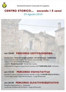 Centro storico secondo i 5 sensi
