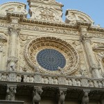 particolare rosone chiesa di Santa Croce - Lecce